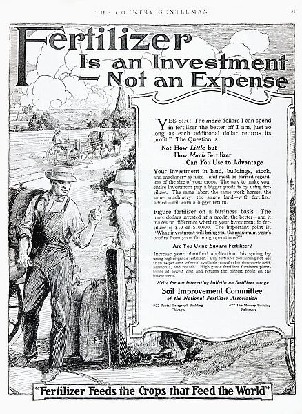 Historic Fertilizer Advertisement From Early 20th Century Magazine