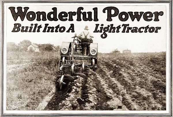 Historic Tractor Advertisement From Early 20th Century