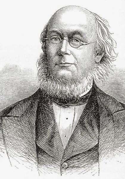 Horace Greeley 1811 To 1872. American Editor, Founder Of The Liberal Republican Party, Reformer And Politician. From The Book A Brief History Of The United States Published By A. S. Barnes And Company Circa 1885