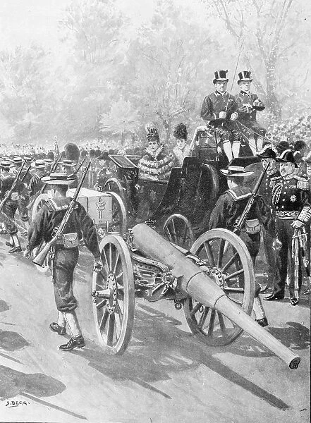 Illustrated London News record of Transvall War 1899-1900, Bluejackets gun detachment on the road