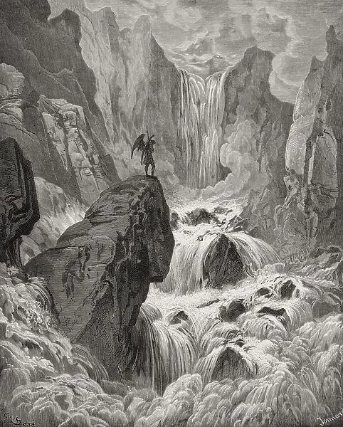 Illustration By Gustave Dore 1832-1883 French Artist And Illustrator For Paradise Lost By John Milton Book Ix Lines 74 And 75