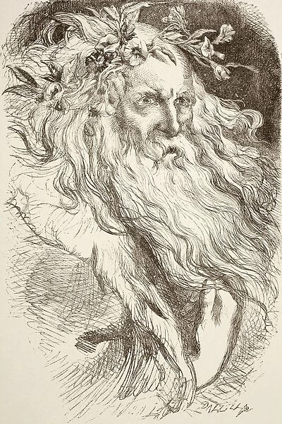 Illustration For King Lear By William Shakespeare. From The Illustrated Library Shakspeare, Published London 1890