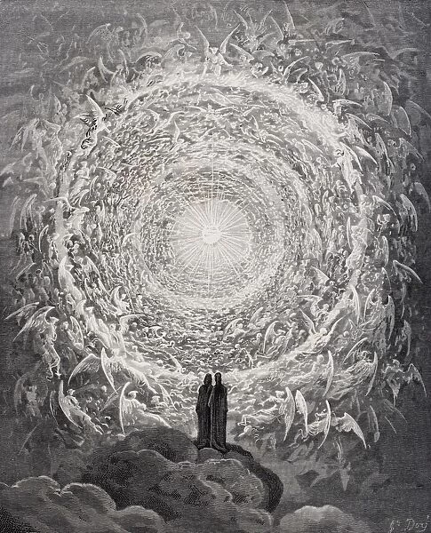 Illustration For Paradiso By Dante Alighieri Canto Xxxi Lines 1 To 3 By Gustave Dore 1832-1883 French Artist And Illustrator