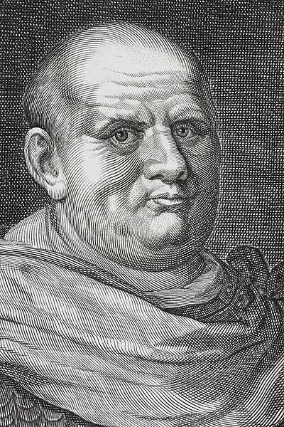 Imperator Caesar Vespasianus Augustus Or Titus Flavius Vespasianus Or Vespasian 9 Ad To 79 Ad Emperor Of Rome From 69 To 79 From Dutch Print Dated 1704