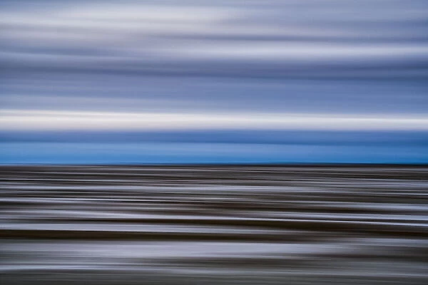 Impressionistic image of the shoreline of Hudson Bay, Manitoba, Canada