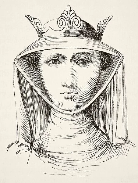 Isabella Of France Circa 1295 To 1358 Known As The She-Wolf Of France. Queen Consort Of Edward Ii Of England And Mother Of Edward Iii. From The National And Domestic History Of England By William Aubrey Published London Circa 1890