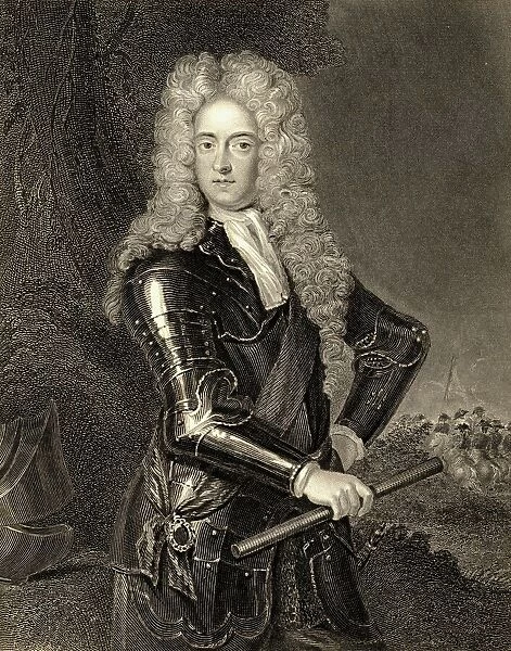 James Butler, 2Nd. Duke Of Ormond, 1665-1745. Irish General. 19Th Century Print Engraved By H. Robinson From The Original Of Kneller