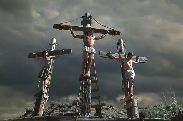 Jesus On The Cross With Two Others