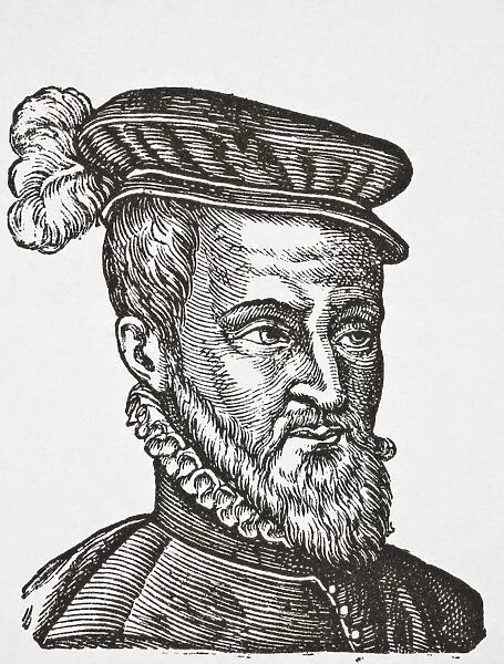 Joachim Du Bellay C. 1525 - 1560. French Poet, Critic, And A Member Of The PlA©iade. From Science And Literature In The Middle Ages By Paul Lacroix Published London 1878