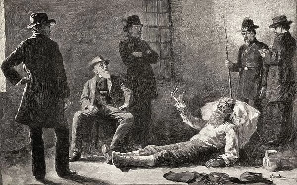 John Brown After His Capture John Brown 1800 A 1859 White American Abolitionist From The Book The Century Illustrated Monthly Magazine May To October 1883
