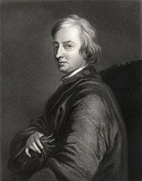 John Dryden 1631-1700. English Poet, Dramatist And Literary Critic. From The Book 'Gallery Of Portraits'Published London 1833
