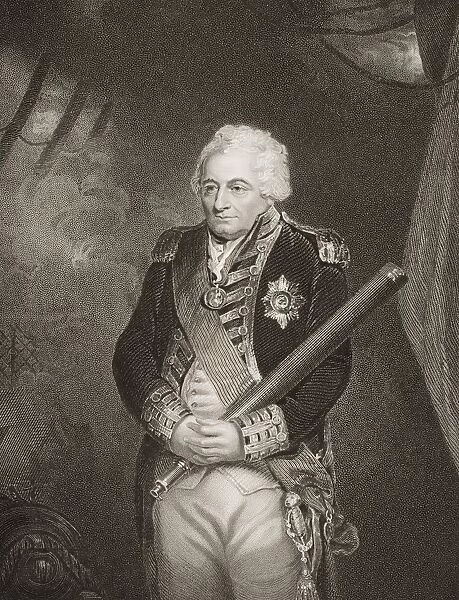 John Jervis, 1St. Earl Of St. Vincent. 1735-1823. Admiral In The British Royal Navy. Engraved By H. Robinson From The Original Of Hoppner. From Englands Battles By Sea And Land By Lieut Col Williams, The London Printing And Publishing Company Circa 1890S