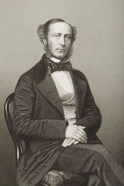 John Walter, 1818-1894. British Polictician And Manager Of The Times. Engraved By D. J. Pound From A Photograph By Mayall. From The Book The Drawing-Room Of Eminent Personages Volume 2. Published In London 1860