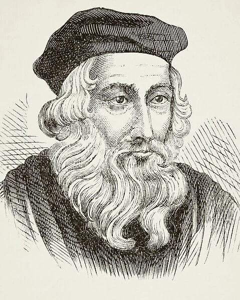 John Wycliffe Circa 1325 To 1384. English Theologian, Reformist And Translator From The National And Domestic History Of England By William Aubrey Published London Circa 1890
