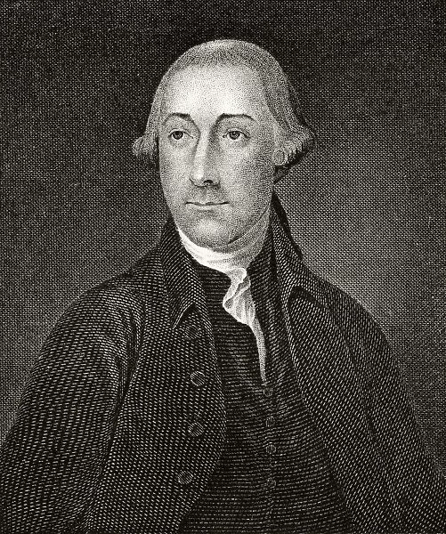 Joseph Hewes 1730 To 1779 American Statesman And Founding Father A Signatory Of Declaration Of Independence 19Th Century Engraving By F. Kearney After A Drawing By J. B. Longacre From A Painting