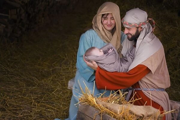 Joseph And Mary With Baby Jesus