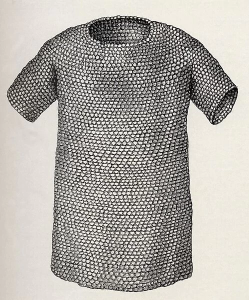 Jutish Or Danish Mailcoat Dating From Before A. D. 450. From The Book Short History Of The English People By J. R. Green Published London 1893
