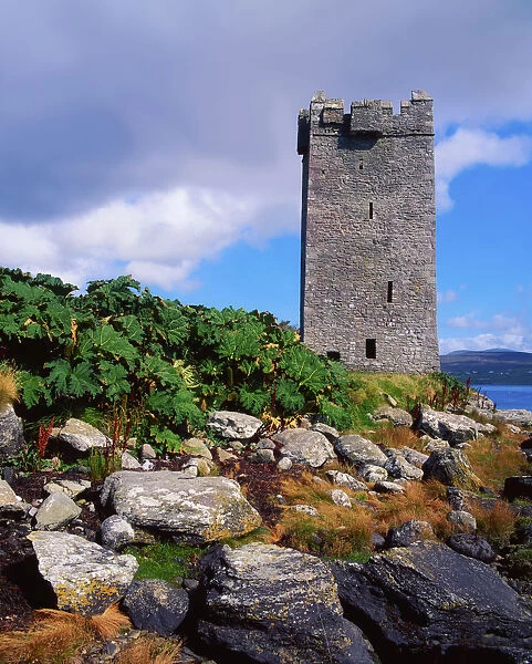 Kildownet Castle, Achill Island, Co Mayo, Ireland; Castle Occupied By Grace O malley In The 16Th Century