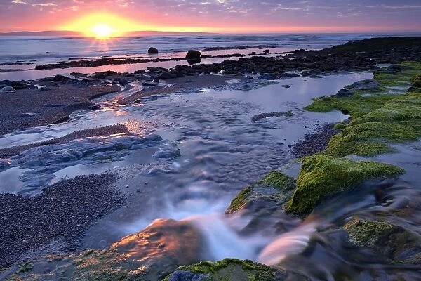 Killala Bay, Co Sligo, Ireland; Sunset Over Water