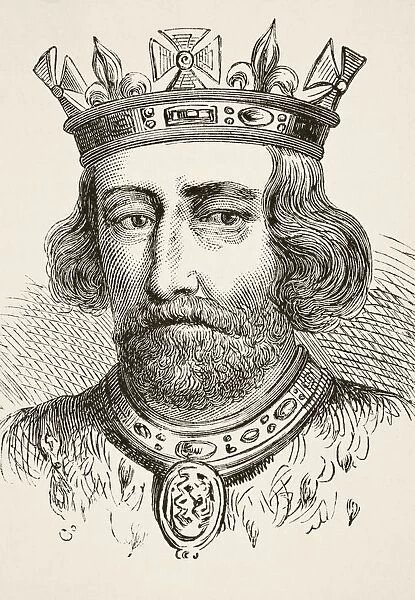 King Edward Ii Of England 1284 To 1327 From The National And Domestic History Of England By William Aubrey Published London Circa 1890