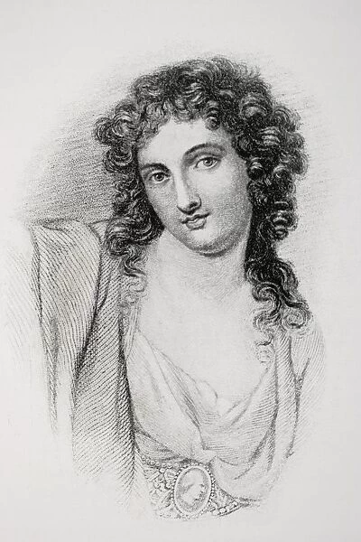 Lady Emma Hamilton, 1765-1815. Mistress Of Lord Nelson After A Painting By G. Romney. From The Book The Life Of Nelson Published 1899