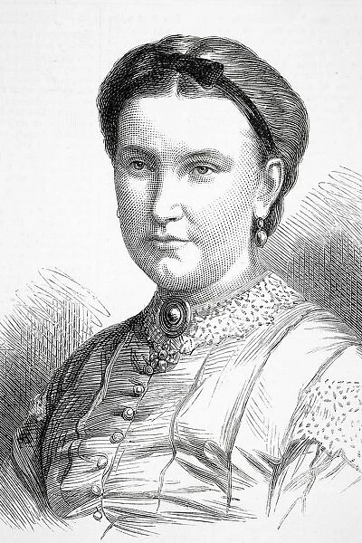 Lady Florence Baker Second Wife Of English Explorer Sir Samuel White Baker From Illustrated London News 11 October 1873