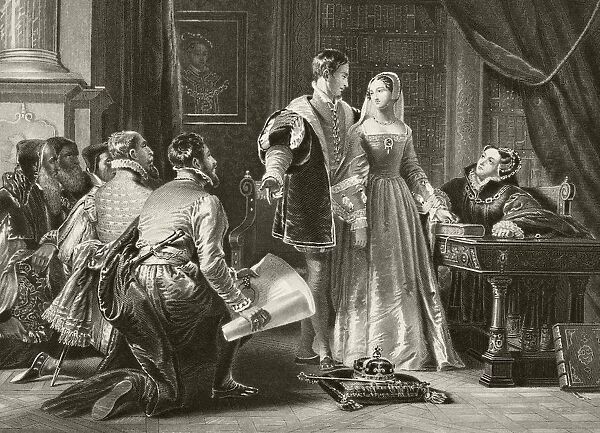 Lady Jane Greys Reluctance To Accept The Crown Sion House July 8Th 1553. From The National And Domestic History Of England By William Aubrey Published London Circa 1890