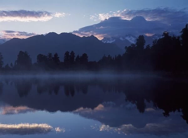Lake Matheson At Dawn