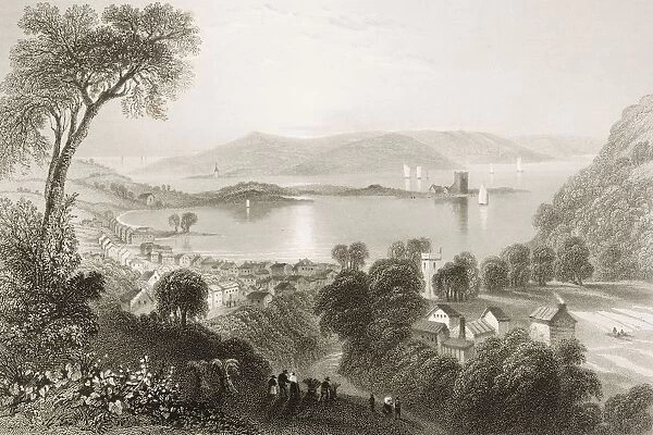 Larne, County Antrim, Ireland. Drawn By W. H. Bartlett, Engraved By R. Wallis. From 'The Scenery And Antiquities Of Ireland'By N. P. Willis And J. Stirling Coyne. Illustrated From Drawings By W. H. Bartlett. Published London C. 1841