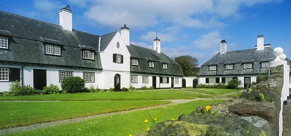 Lawn In Front Of A Cottage, Clough Williams-Ellis, Cushendun, County Antrim, Northern Ireland