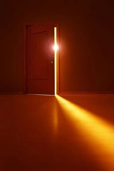 Light Streaming Through A Door