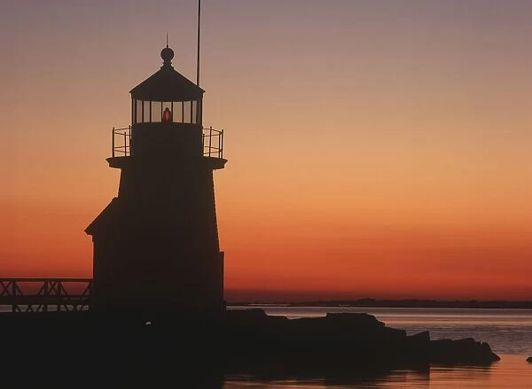 Lighthouse At Sunrise