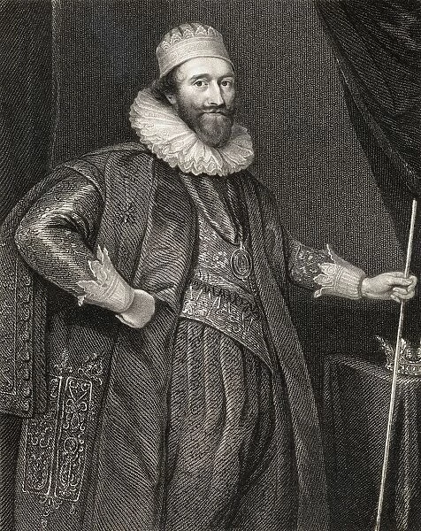 Lodowick Stuart Duke Of Richmond And Lennox, 1574-1624. English Statesman. From The Book 'Lodges British Portraits'Published London 1823