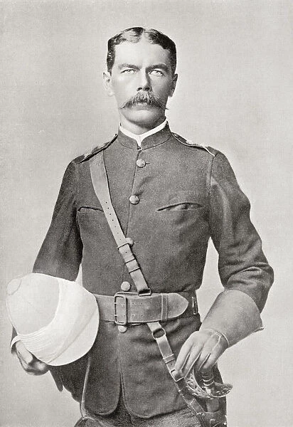 Lord Kitchener In 1882 As Major Of The Egyptian Cavalry. Field Marshal Horatio Herbert Kitchener, 1st Earl Kitchener, 1850