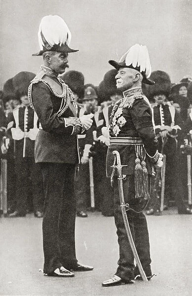 Lord Kitchener, Left, With Lord Roberts. Field Marshal Horatio Herbert Kitchener, 1st Earl Kitchener, 1850
