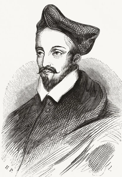 Louis Ii De Lorraine, Cardinal Of Guise, 1555-1588. From Le Magasin Pittoresque, Published 1843