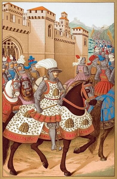 Louis Xii And His Army Leaving Alexandria On April 24 1507 On Way To Invade Genoa. From Miniature By Jean Marot
