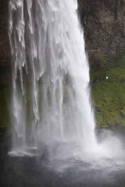 The lower half of Seljalandsfoss Falls, on the south coast of Iceland