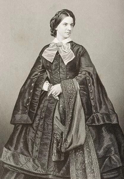 Mademoiselle Victoire Balfe, 1837-1871. French Soprano. Engraved By D. J. Pound From A Photograph By Mayall. From The Book The Drawing-Room Of Eminent Personages Volume 1. Published In London 1860