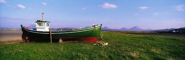 Magheraroarty, Co Donegal, Ireland; Trawler On The Shore