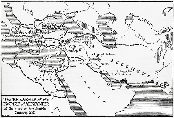 Map Break Up Empire Alexander The Great Close