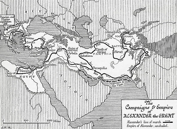 Map Campaigns Empire Alexander The Great Black Line