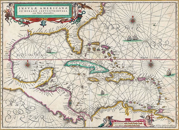 Map Central America Caribbean Islands Gulf Of Mexico