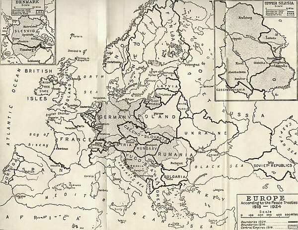 Map of Europe in 1815. From The Evolution of Modern Europe, 1453 - 1932, published 1933