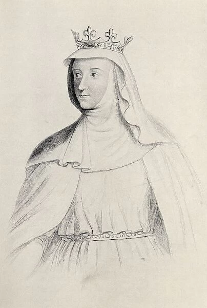 Margaret Of France Circa. 1279 To 1318. Queen Of England As The Second Wife Of King Edward I Of England. From The Book Our Queen Mothers By Elizabeth Villiers