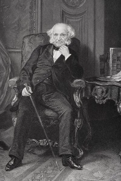 Martin Van Buren 1782 To 1862. 8Th President Of The United States 1837To 1841 And A Founder Of The Democratic Party. From Painting By Alonzo Chappel