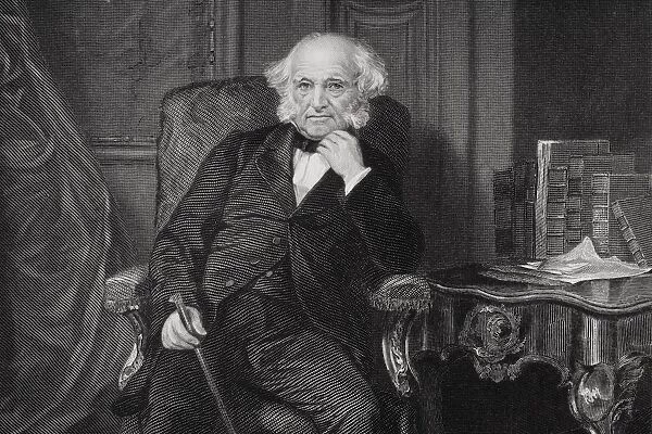 Martin Van Buren 1782 To 1862. 8Th President Of The United States 1837To 1841 And A Founder Of The Democratic Party. From Painting By Alonzo Chappel