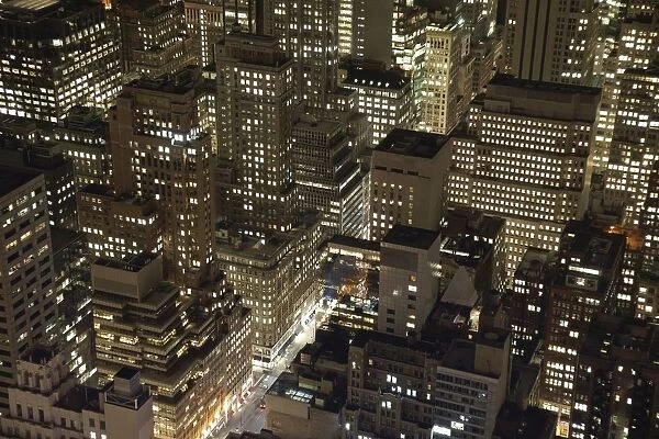 Midtown Manhattan Illuminated At Night