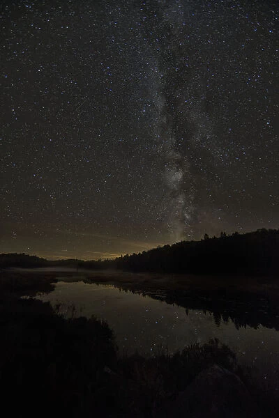 Milky Way Over Costello Creek, Algonquin Park; Ontario, Canada