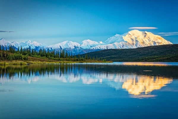 Mount Denali Reflection, Denali National Park & Preserve, Alaska, USA